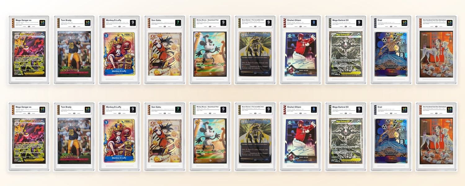 Twenty DCM Heritage slabs representing 20 grading credits