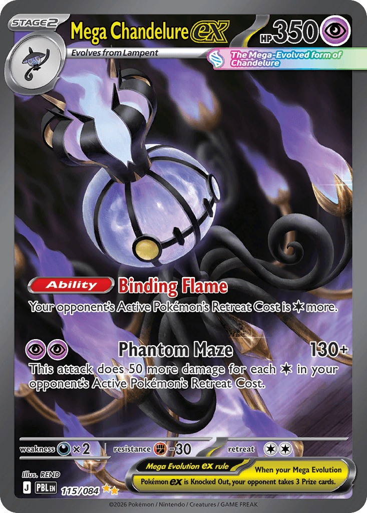 Mega Chandelure ex 115 Special Illustration Rare